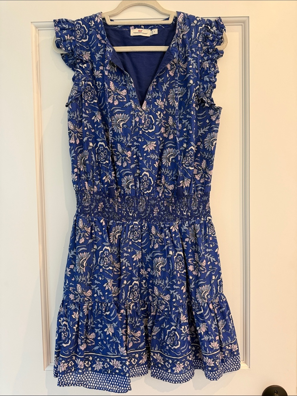 Vineyard Vines Blue Floral Mini Dress
